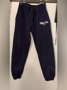 White Fox Navy Sweatpants | Season 7 | Cozy Oversized Joggers | Streetwear